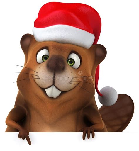Christmas Canada Beaver Stock Illustration Illustration Of Holiday