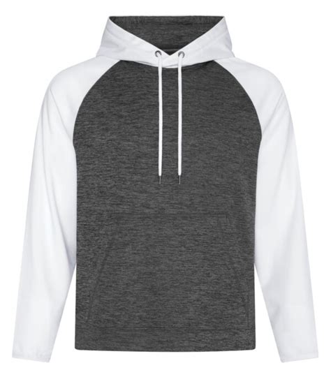 Atc™ Dynamic Heather Fleece Two Tone Hooded Sweatshirt Tees N More