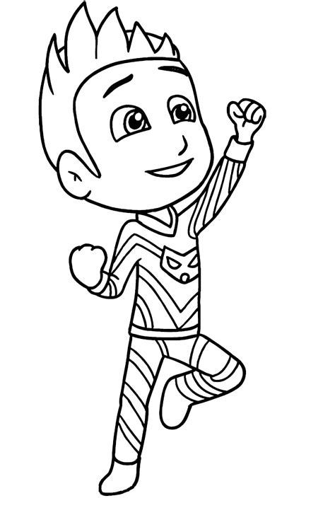 Pj Masks Connor Coloring Pages Coloring Pages