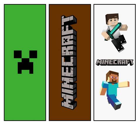 10 Best Free Printable Minecraft Creeper Bookmark Artofit