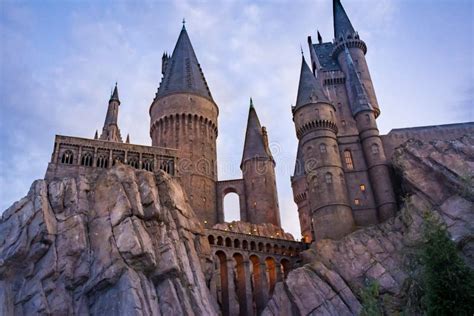 Hogwarts Castle At Universal Theme Park In Orlando Florida Editorial