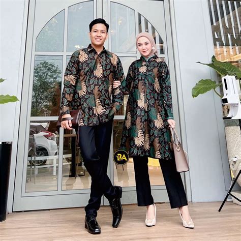 Jual Batik Couple Batik Couple Modern Baju Batik Couple Batik Tunik Couple Shopee Indonesia
