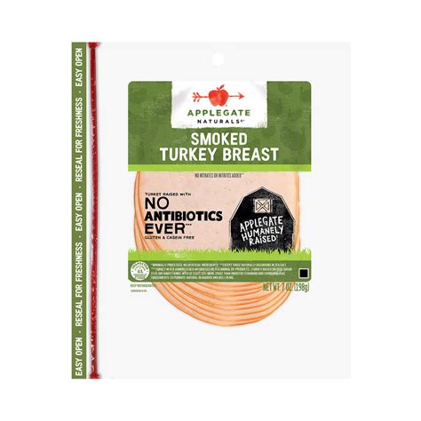 Applegate Naturals Smoked Turkey Breast Sliced EURO USA
