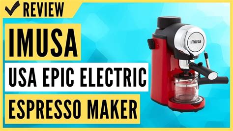 Imusa Usa 4 Cup Epic Electric Espressocappuccino Maker Review Youtube