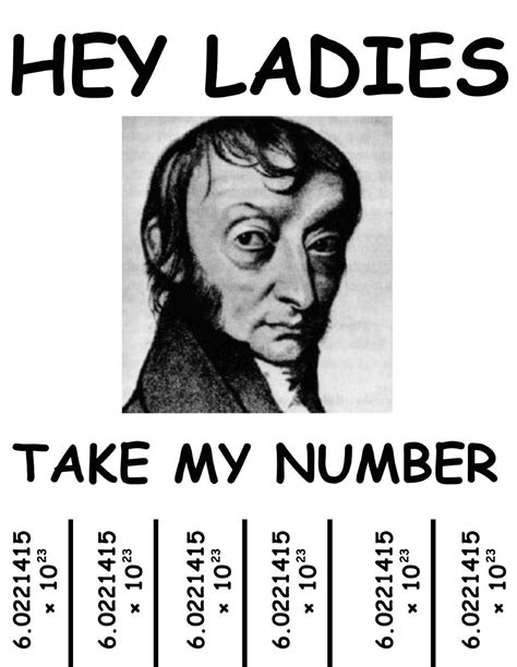 Avogadro S Number Flyer Chemistry Jokes Chemistry Humor Science Humor