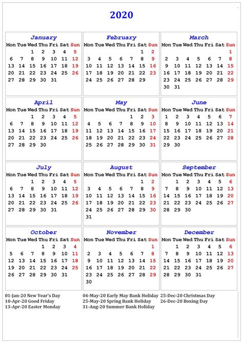 Summer Calendar 2020 Printable Example Calendar Printable