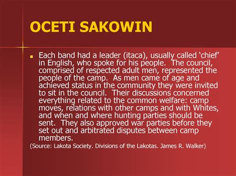 Oceti Sakowin The People Of The Seven Council Fires Ppt Download