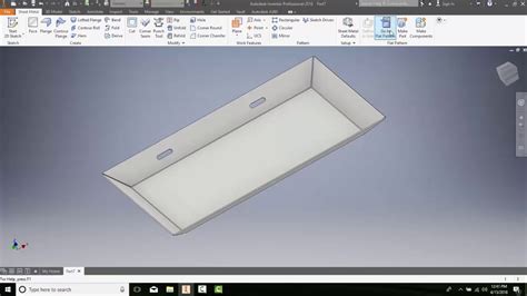 14 19 Creating The Flat Patterns Of Sheet Metal Components Youtube