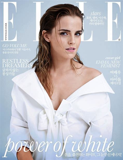 Emma Watson On The Cover Of Elle Magazine Korea March