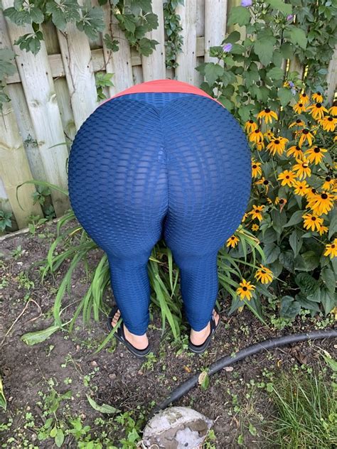wife gardening in her see through pants no panties porn pictures xxx photos sex images