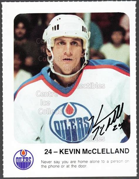 Center Ice Collectibles Kevin Mcclelland Hockey Cards