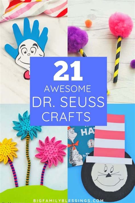 21 Awesome Dr Seuss Crafts For Dr Seuss Week Seuss Crafts Dr Seuss
