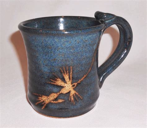 Maybe you would like to learn more about one of these? Fly Fishing Mug Coffee Cup Blue Studio Cabin Pottery Maine ...