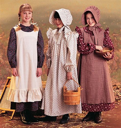 Pioneer Prairie Dress Apron And Bonnet Anne Green Gables Cosplay