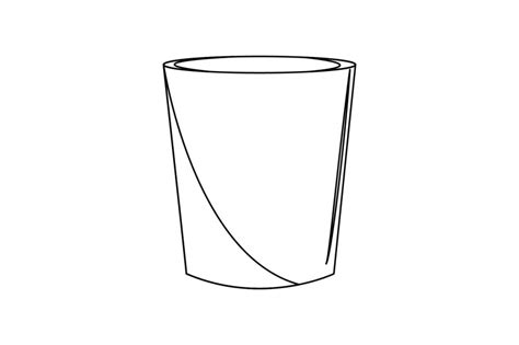 Kitchen Plastic Cups Outline Flat Icon By Printables Plazza Thehungryjpeg