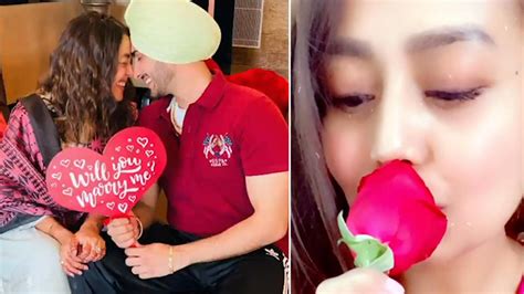 Neha Kakkar And Rohanpreet Singh Ring Into Valentines Week With All Loved Up Posts Hindi