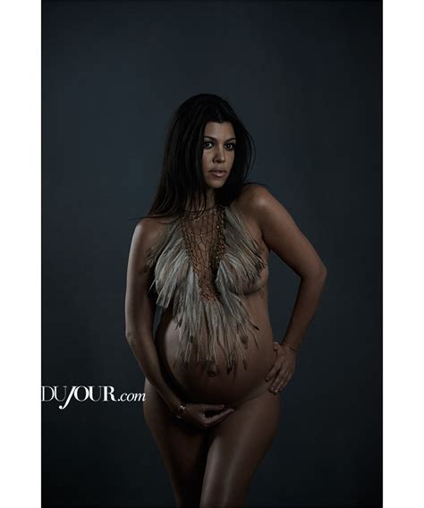 Kourtney Kardashian Finally Poses Nude And While Pregnant For Dujour