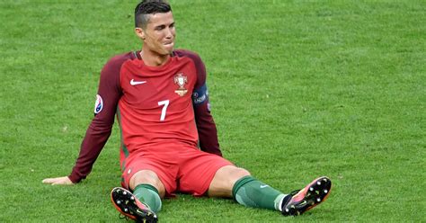 Cristiano Ronaldo Leaves Euro 2016 Final In Tears After Knee Injury