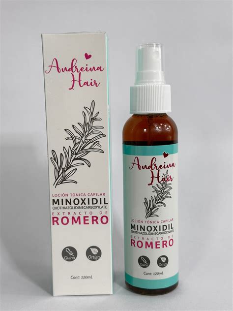 tónico capilar con romero y minoxidil scalp tonic with rosemary and mi andreina hair usa
