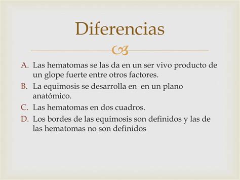 Diferencia Entre Hematoma Y Esquimosis