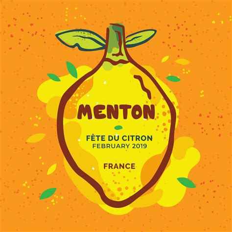 Menton France Lemon Festival Poster Vector 358882 Vector Art At Vecteezy