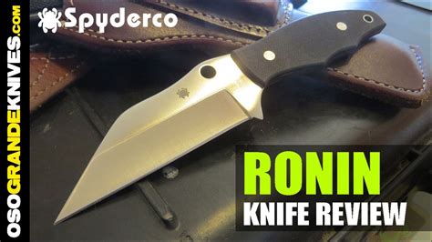 Spyderco Ronin 2 Fb09gp2 Fixed Blade Knife Review Osograndeknives