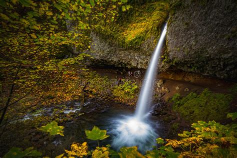 Waterfalls And Autumn Leaves Stock Photo Image Of Hiking Water 78523908