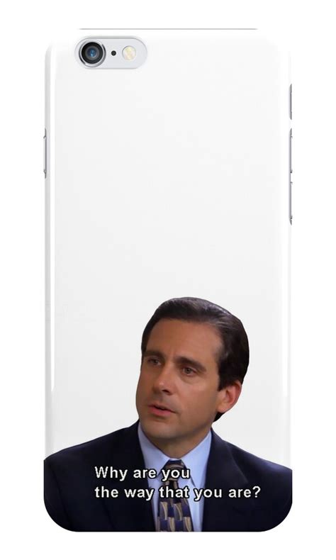 Michael Scott Why Are You The Way That You Are Iphone Cases