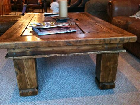 Its solid wood top provides a stable and secure surface for standing your glasses, vases, fruits or ornaments on. Burbidge Custom Woodwork: Rough Sawn Coffee Table or Table