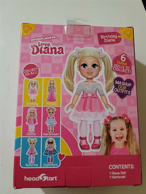 Love Diana Mashups Birthday Diana 6 Doll And Brush Etsy