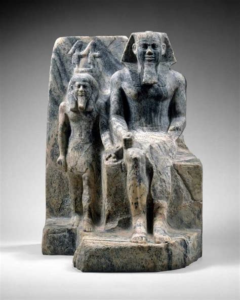King Sahure And A Nome Godegyptianold Kingdomdynasty 5reign Of