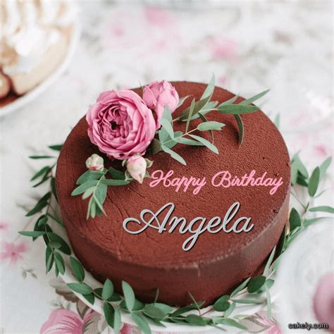 🎂 Happy Birthday Angela Cakes 🍰 Instant Free Download
