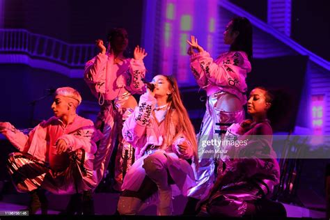 Ariana Grande Performs Onstage During The Sweetener World Tour