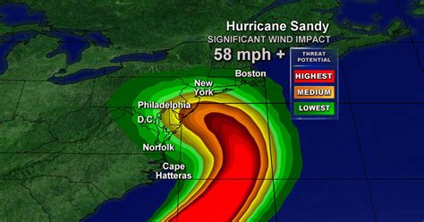 Hurricane Sandy Landfall Where And When Cbs News
