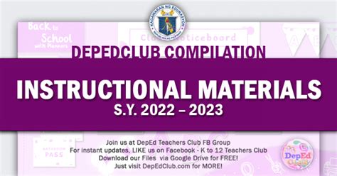 Instructional Materials DepEdclub The DepEd Teachers Club