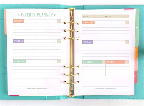 The Inspired Life Planner A Pretty Printable Planner For