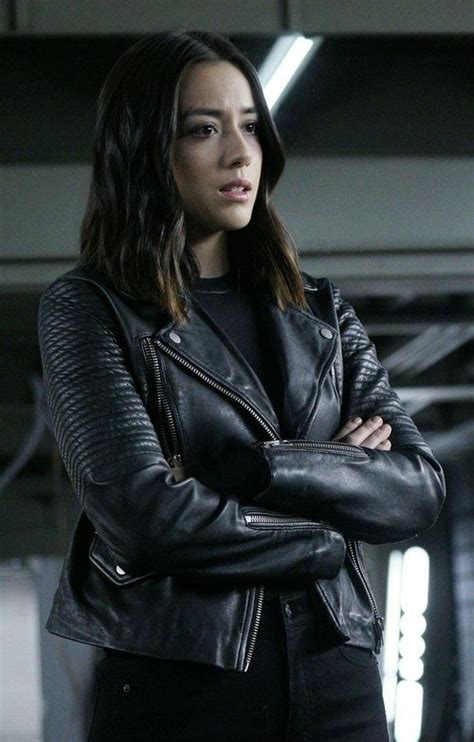 With tenor, maker of gif keyboard, add popular chloe bennet agents of shield animated gifs to your conversations. Agents of SHIELD Chloe Bennet Daisy Johnson Black Leather ...