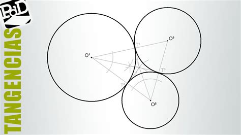Dibujar Tres Circunferencias Tangentes Conociendo Sus Centros