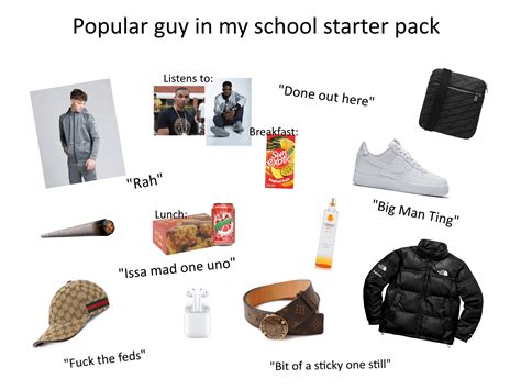 Popular Guy At My School Starter Pack Rstarterpacks