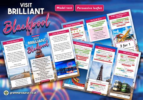 Year 6 Model Text Persuasive Leaflet Visit Brilliant Blackpool
