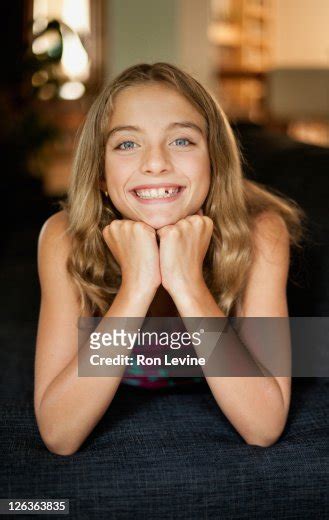 Tween Girl Smiling Portrait High Res Stock Photo Getty Images