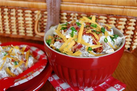 Season with salt and pepper to taste. Loaded Baked Potato Salad | Cooking Mamas