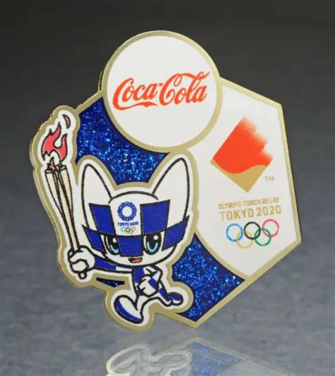 Olympic Pins Badge 2020 2021 Tokyo Japan Coke Coca Cola Sponsor Mascot