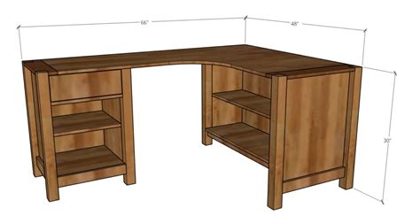 Diy L Shaped Desk With Storage Plans Diy Craft