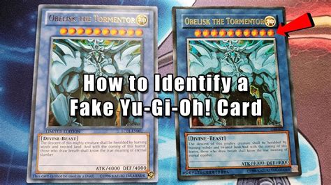 Compare all of the text on the card to a real card to see if there are differences. How to Identify a Fake Yu-Gi-Oh! Card - YouTube