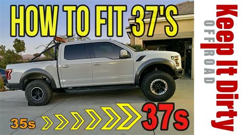 How To Fit 37s On A Raptor Youtube