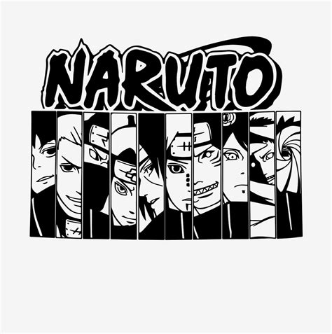 Naruto Svg File For Cricut Naruto Vector Naruto Clip Art Etsy Uk