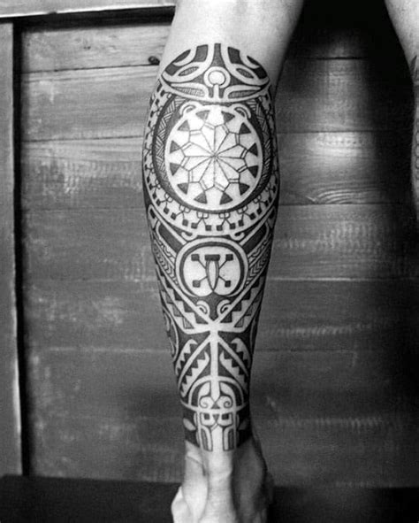 40 Epic Polynesian Leg Tattoo Designs For Men 2023 Guide