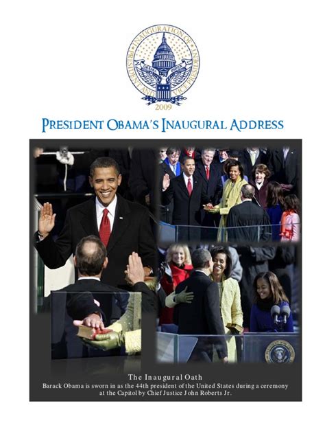 President Barack Obamas Inaugural Address January 20 2009 Pdf