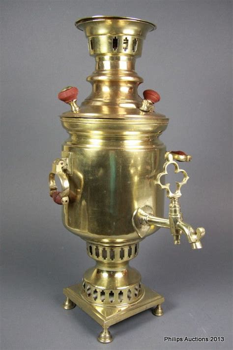 19th Century Russian Brass Samovar Russian Works Of Art Precious